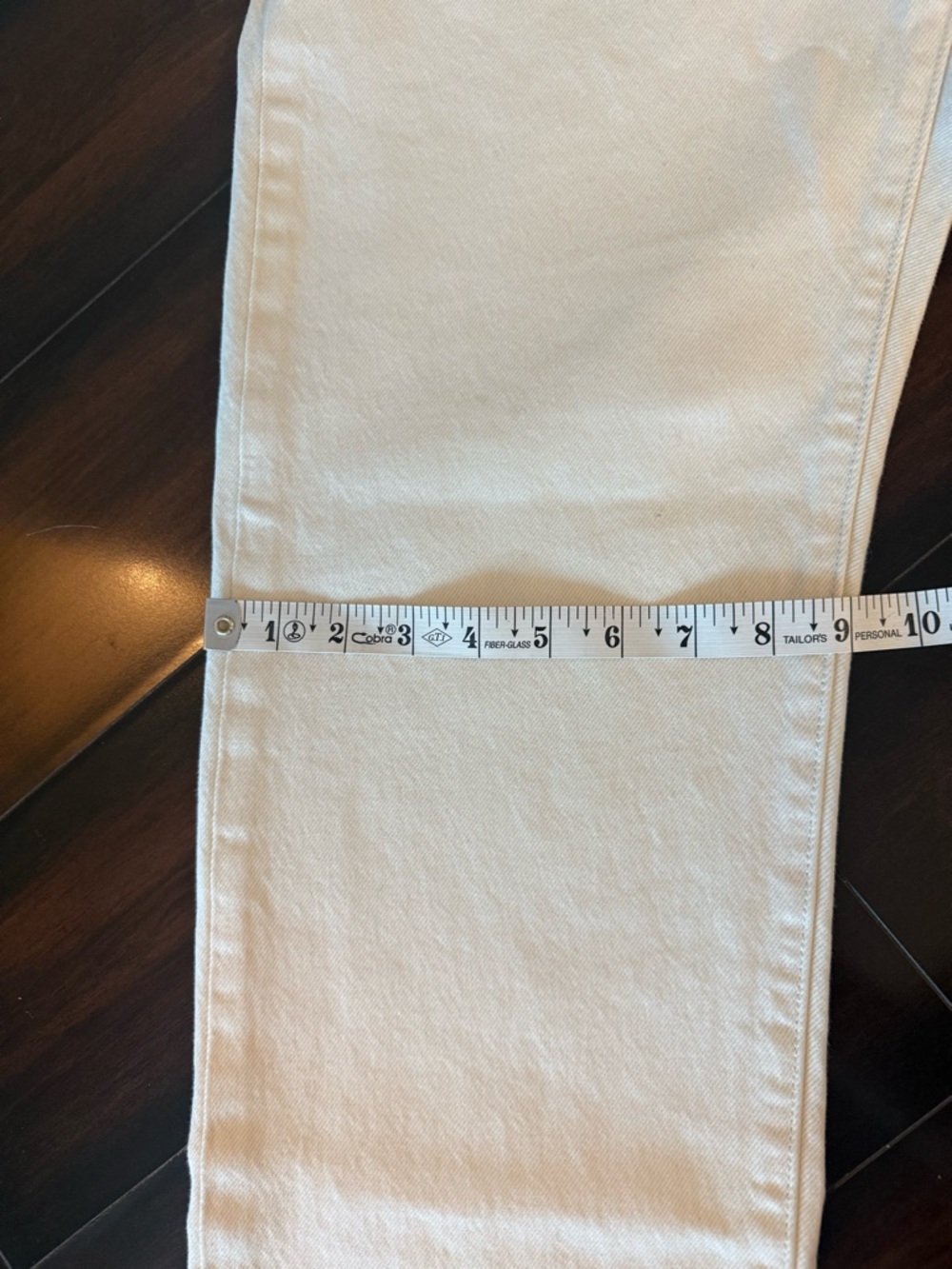 CUSTOM Levi's Blue Tab 90s 501 Jeans in White - Picture 6 of 8
